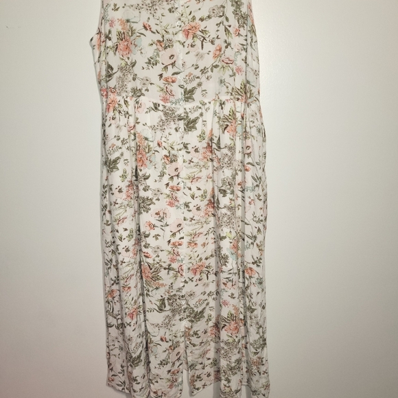 Frye Floral Easy Button Front Midi Dress XXL - Picture 6 of 13
